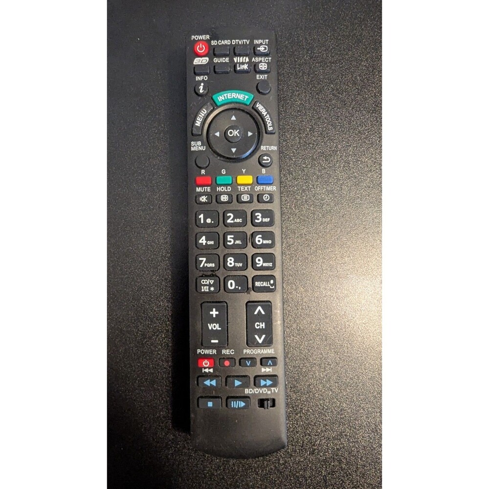 GENUINE PANASONIC N2QAYB000837 LED TV REMOTE - TC-L42ET60 TC-L47ET60 TC-L50ET60